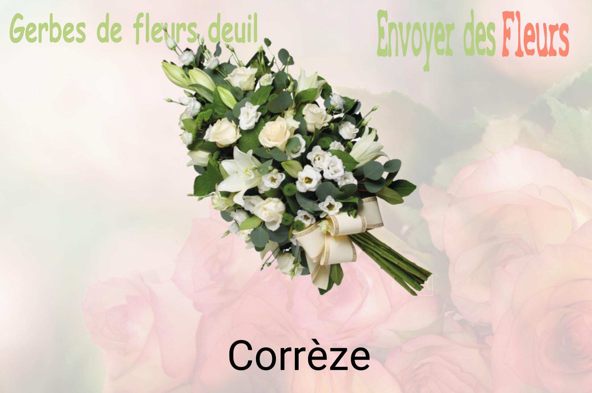 Gerbe de fleurs de deuil livrée à Corrèze
